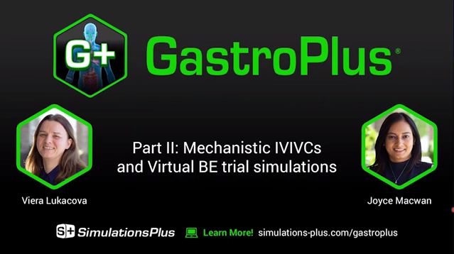視頻 | 機制性IVIVC模型和虛擬生物等效性模擬（英文）